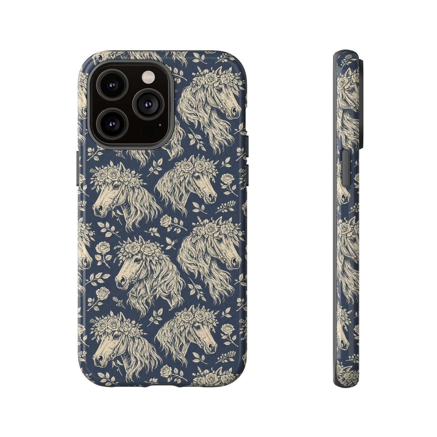Floral Horses Tough Case
