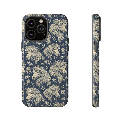 Floral Horses Tough Case