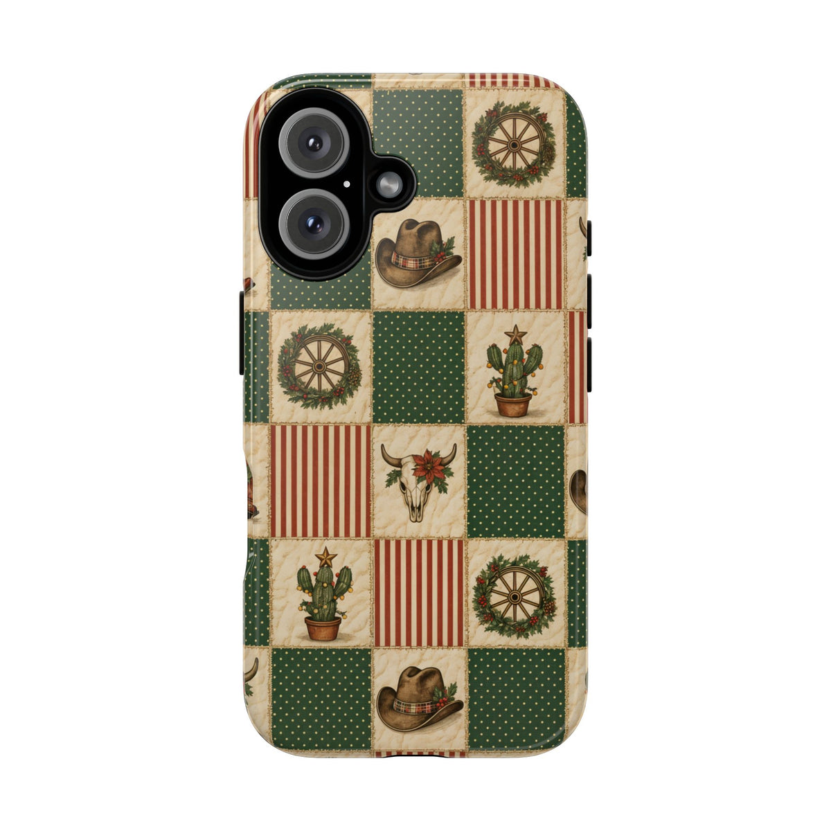 Western Christmas Sampler Tough Case