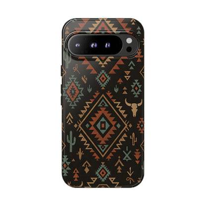 Midnight Western Aztec Tough Phone Case