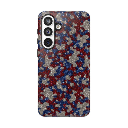 USA Cowhide Glitter Tough Case