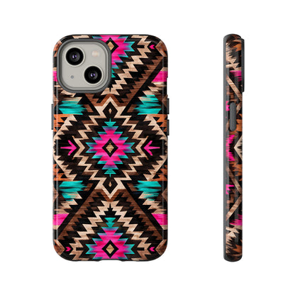 Neon Aztec Rug Tough Case