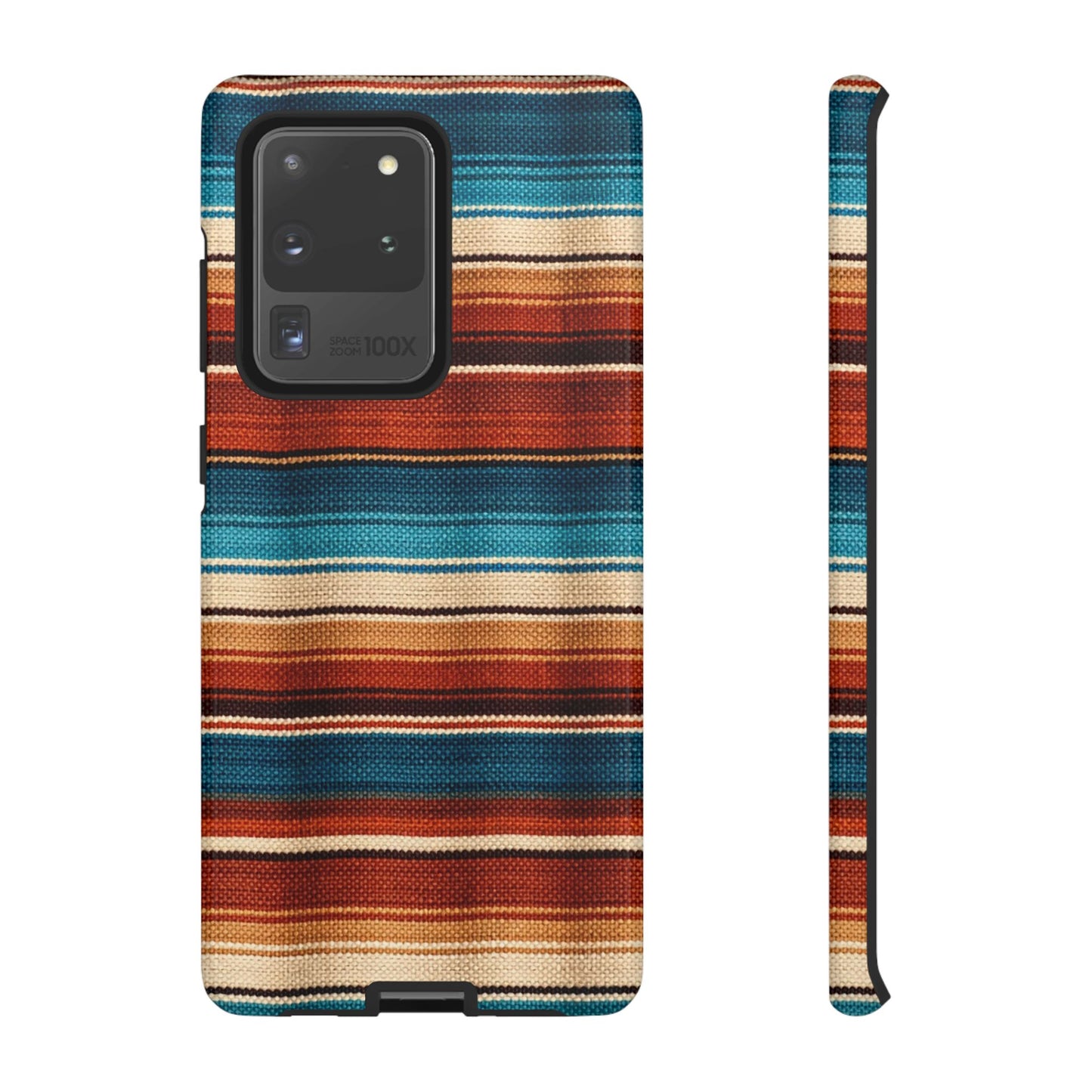 Turquoise + Orange Serape Tough Case