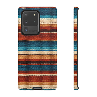 Turquoise + Orange Serape Tough Case