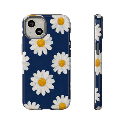 Navy Daisy Tough Case