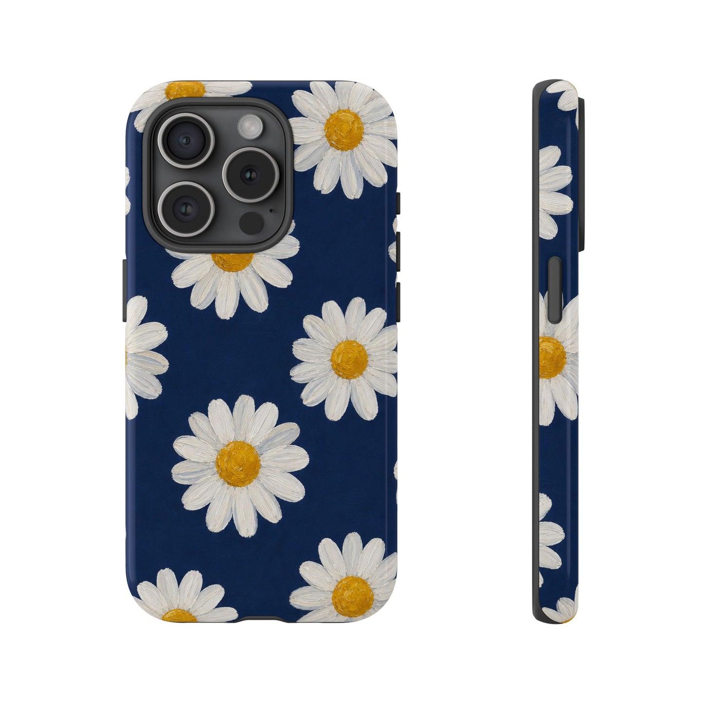 Navy Daisy Tough Case