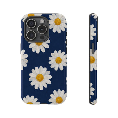 Navy Daisy Tough Case