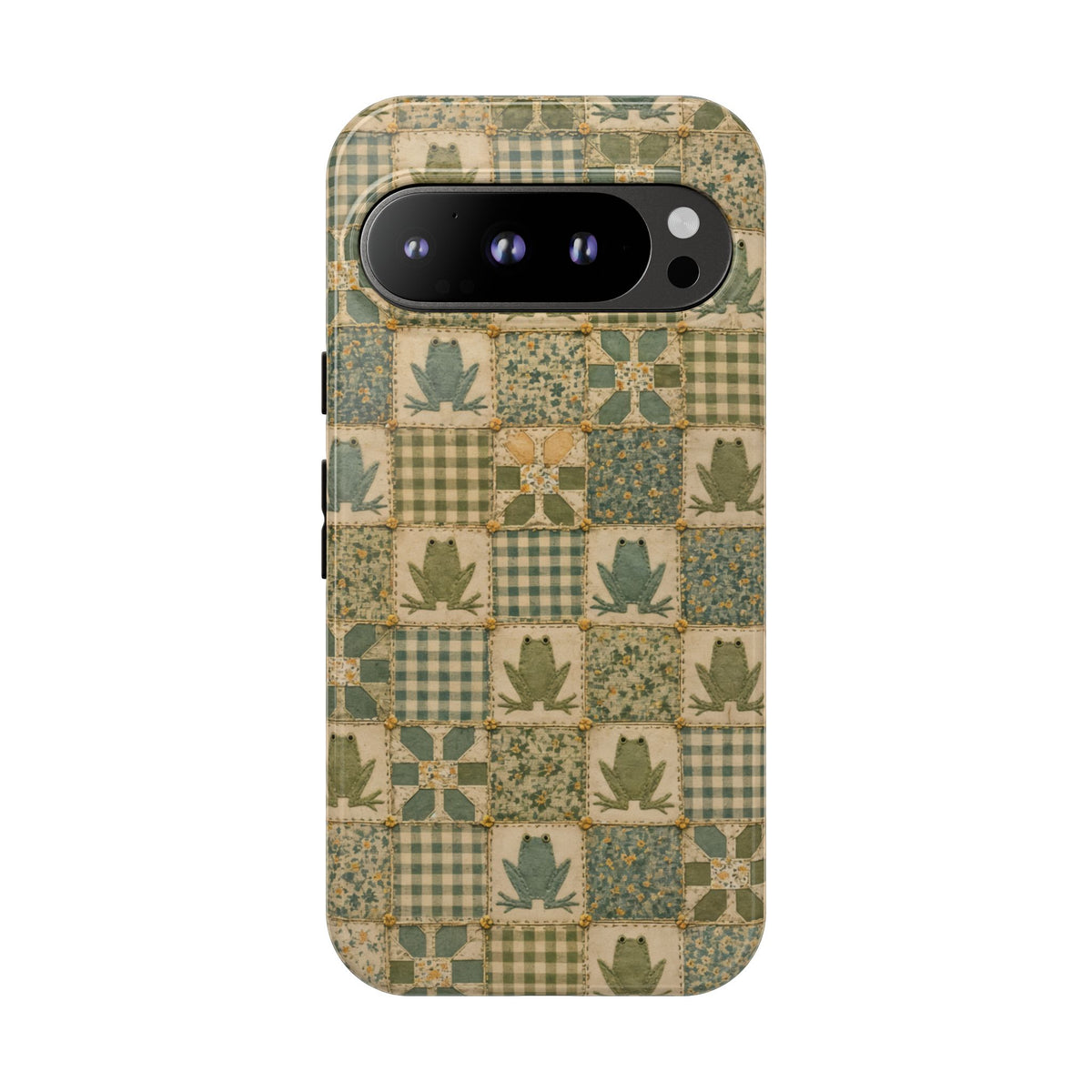 Frog Quilt Tough Case