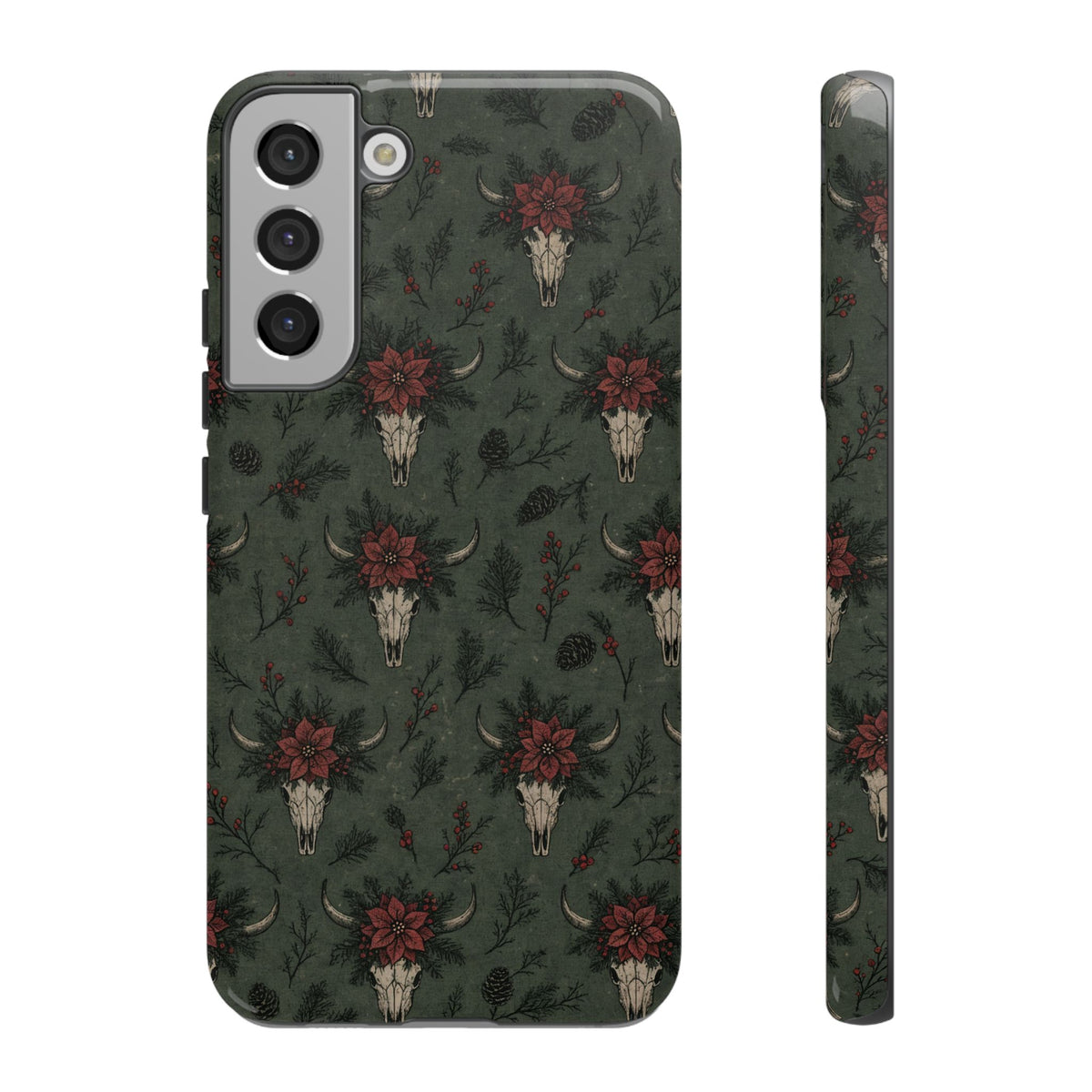 Inked Christmas Skull Tough Case