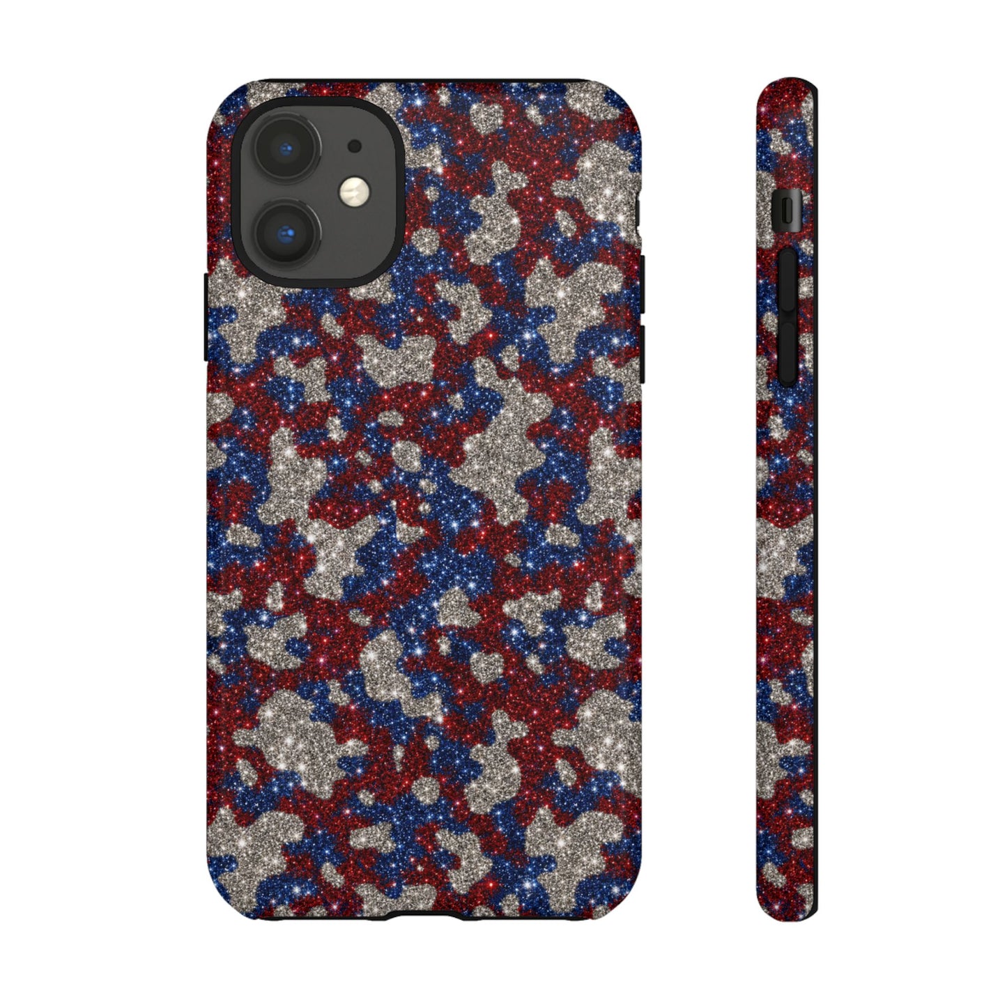 USA Cowhide Glitter Tough Case