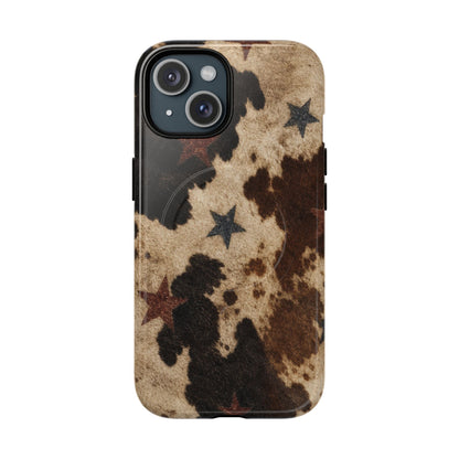 Stars And Cowhide Magnetic Case