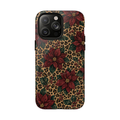 Leopard Poinsettia Magnetic Case