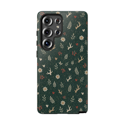 Antler Daisies Evergreen Tough Case