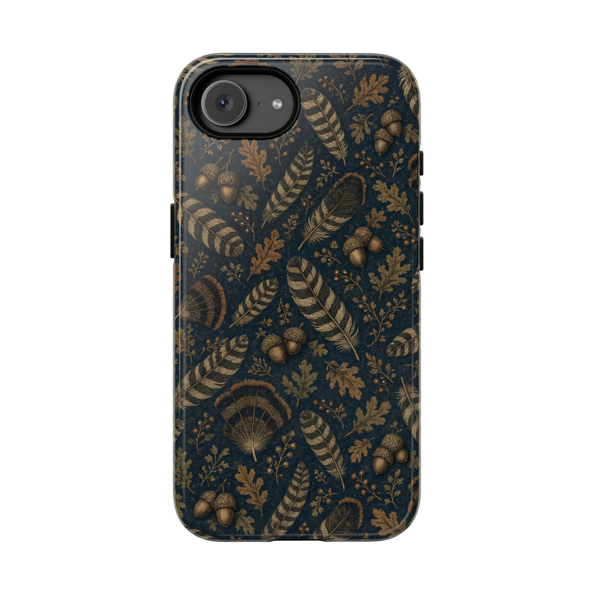 Navy Feathers Tough Case