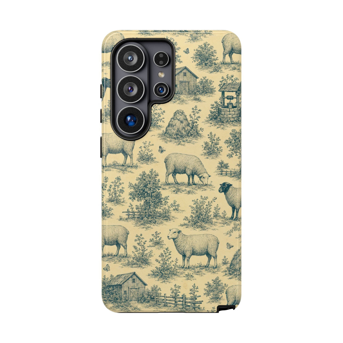Sheep Toile Tough Case