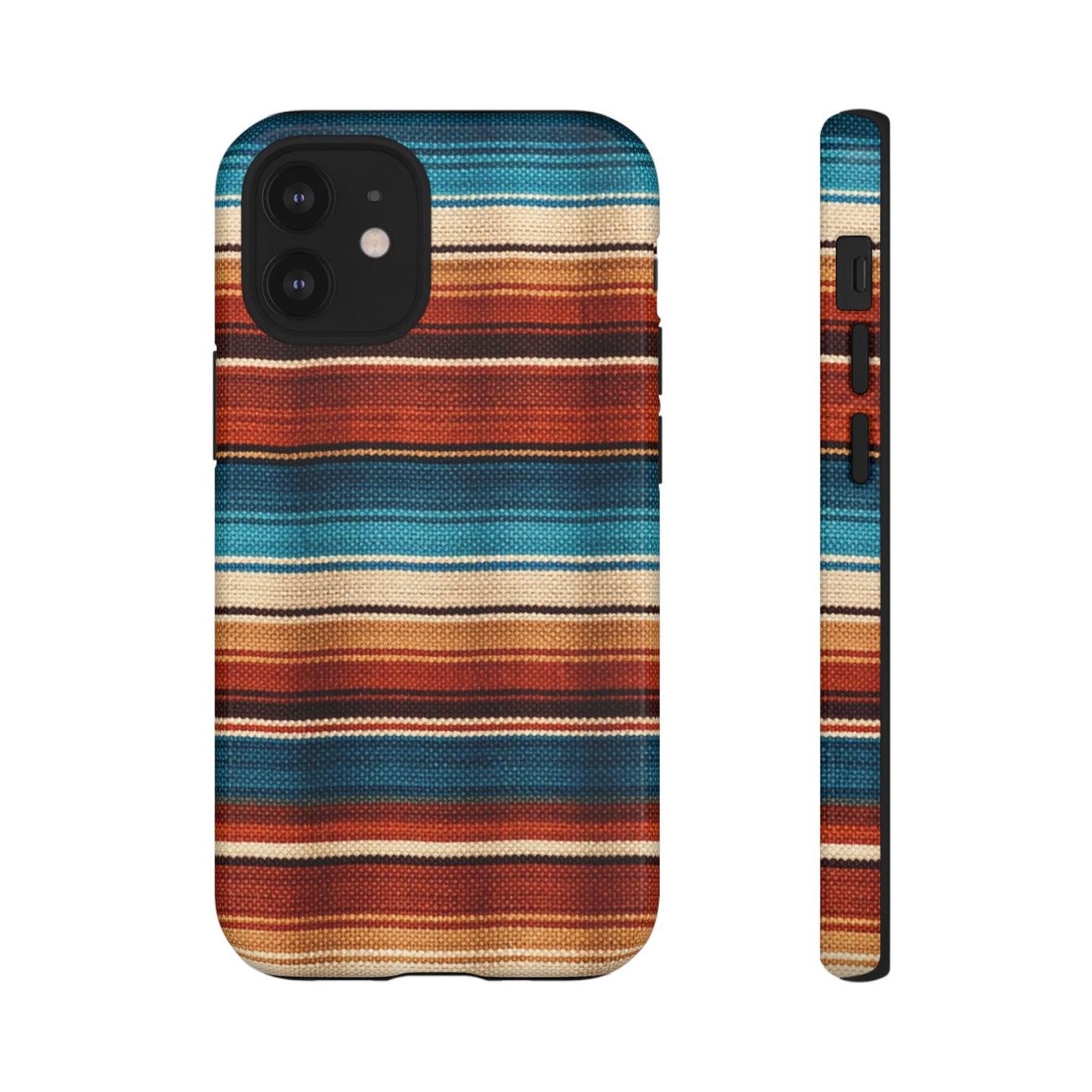 Turquoise + Orange Serape Tough Case