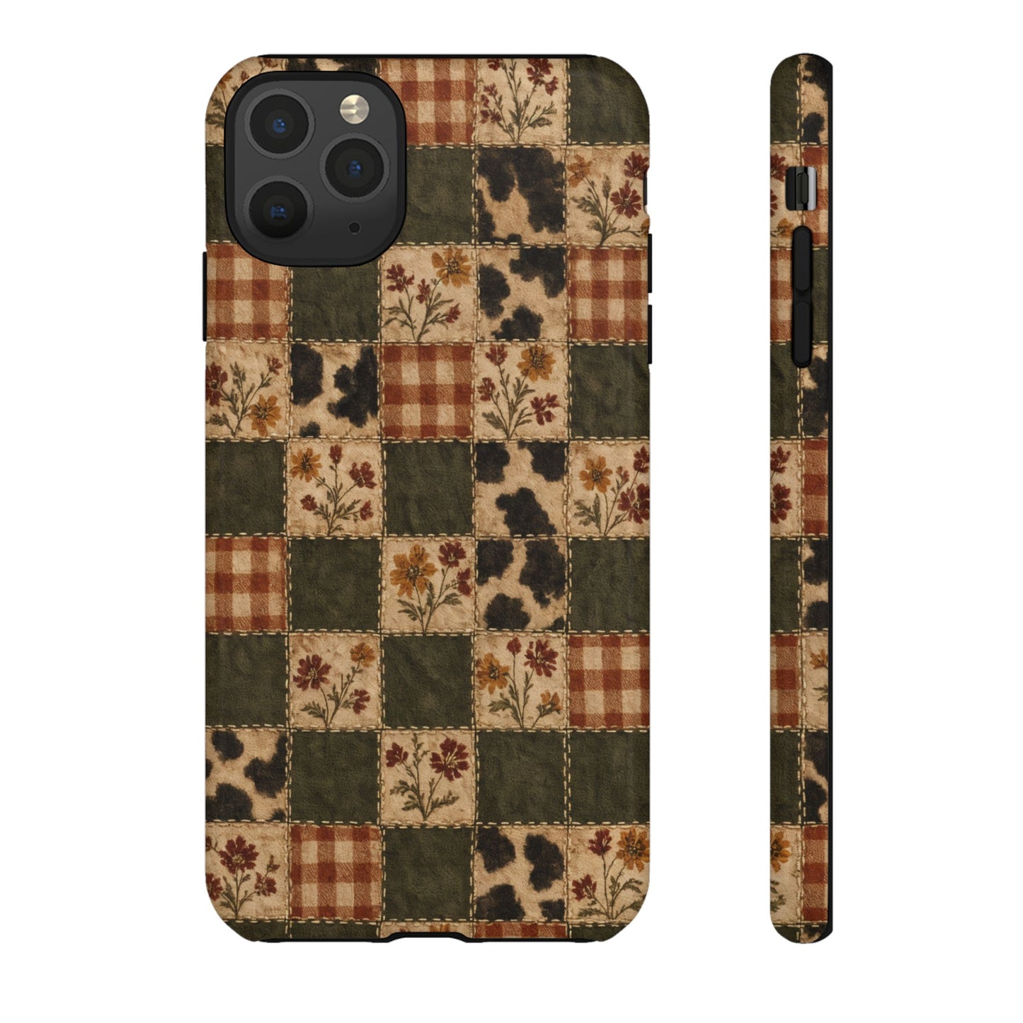 Autumn Plaid Patchwork Tough Case
