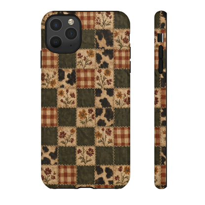 Autumn Plaid Patchwork Tough Case