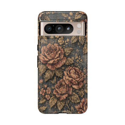 Denim Blooms Tough Case