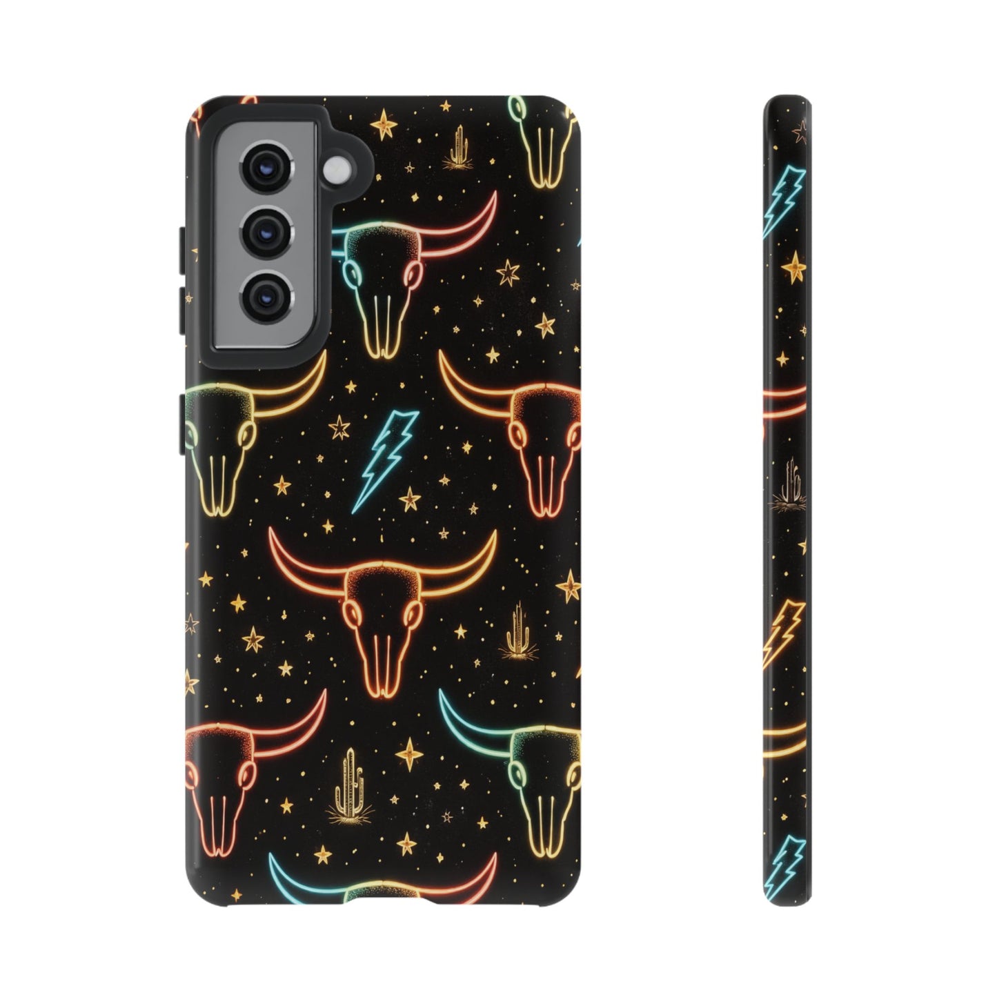 Neon Longhorns Tough Case
