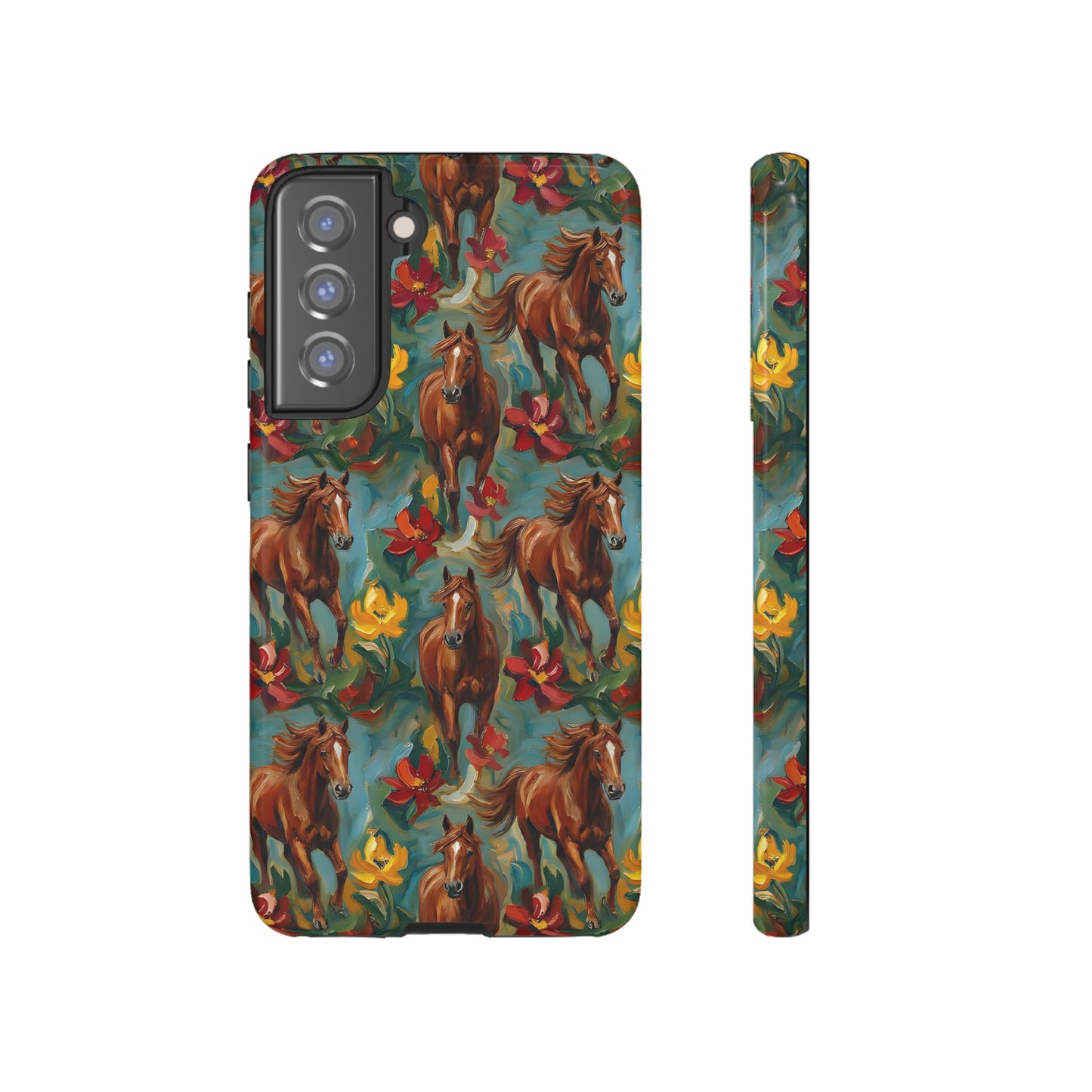 Oil Painted Horses Tough Case