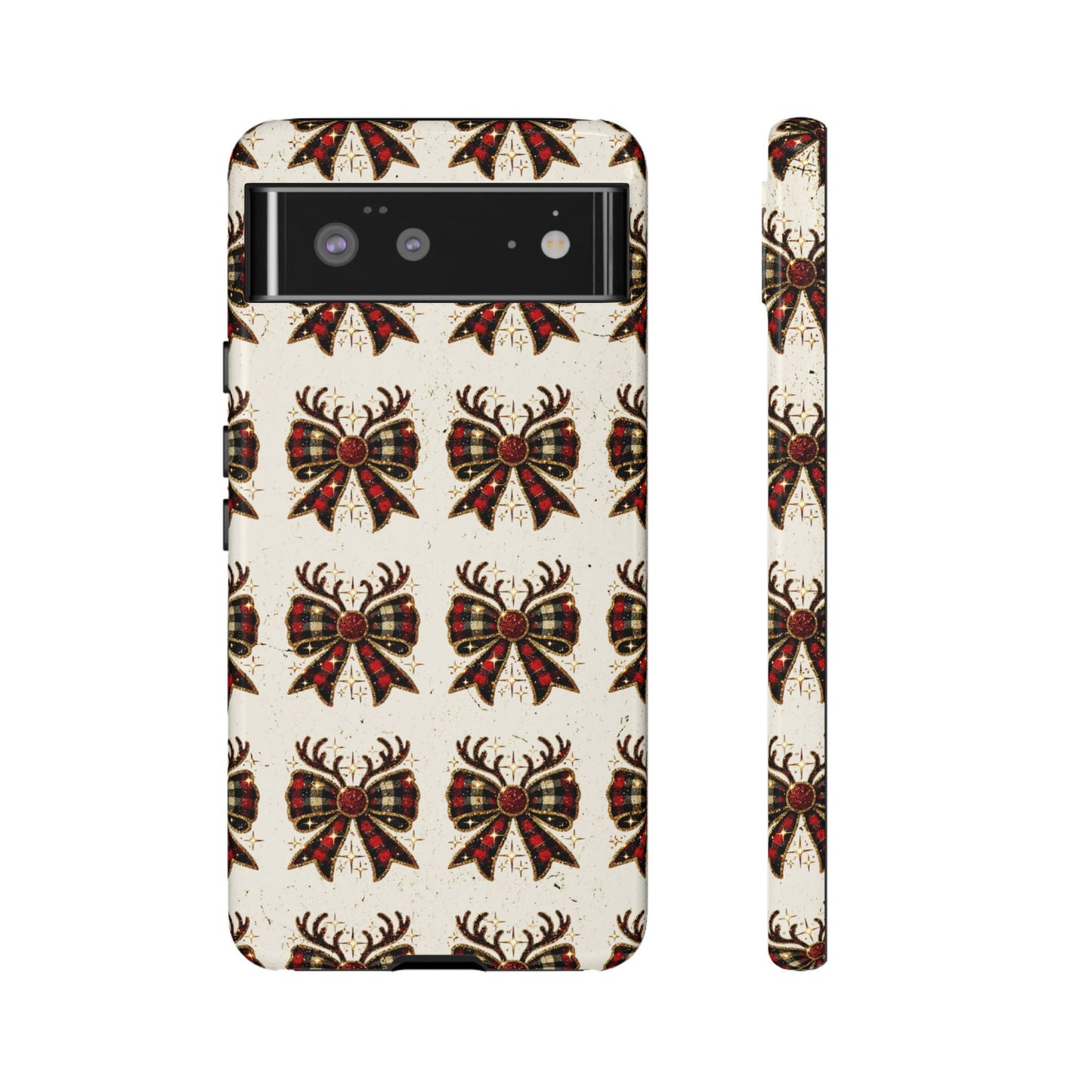 Christmas Antlers + Bows Tough Case