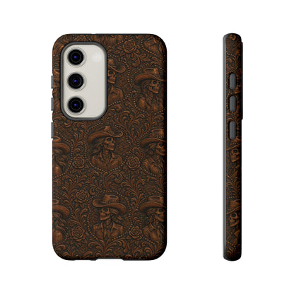 Tooled Skeleton Cowgirl Tough Case