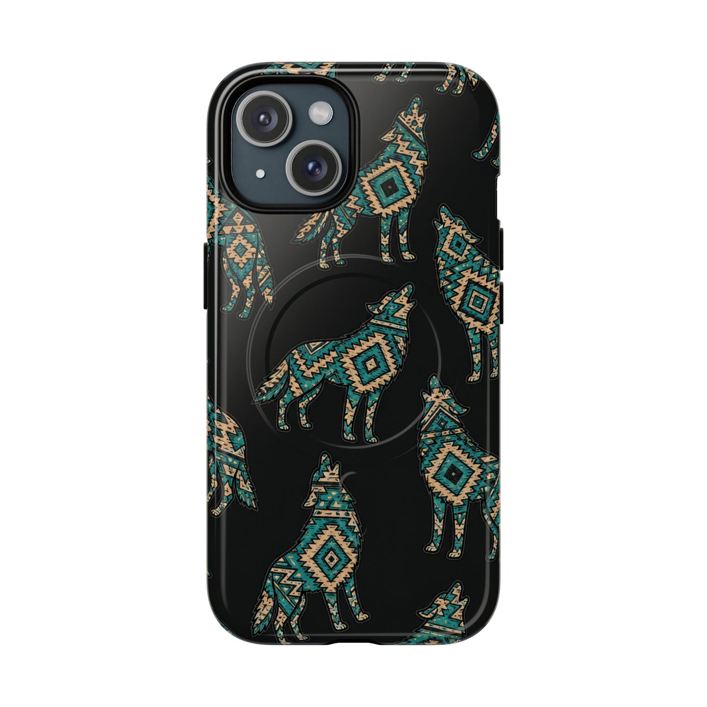 Turquoise Wolf Magnetic Case