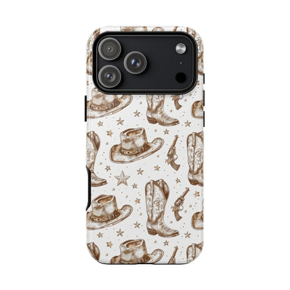 Brown Boots Tough Phone Case