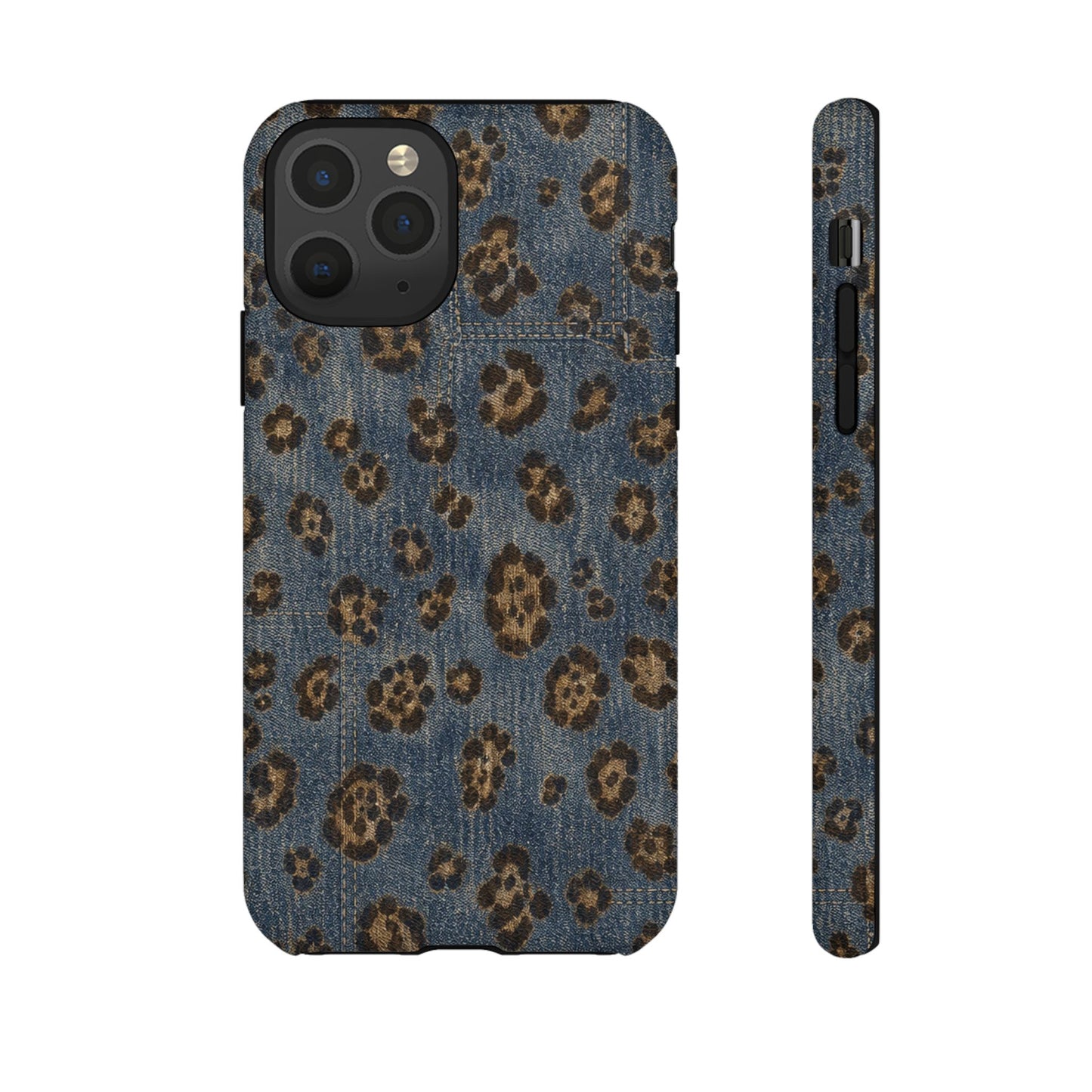 Denim Leopard Tough Case