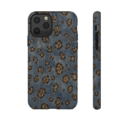 Denim Leopard Tough Case