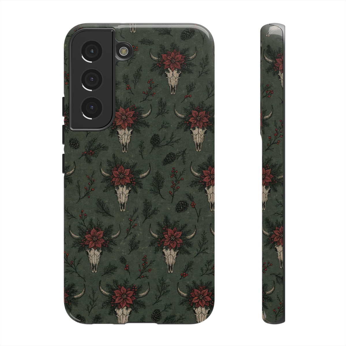 Inked Christmas Skull Tough Case