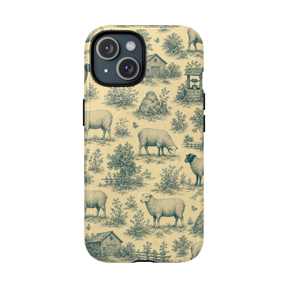 Sheep Toile Magnetic Case