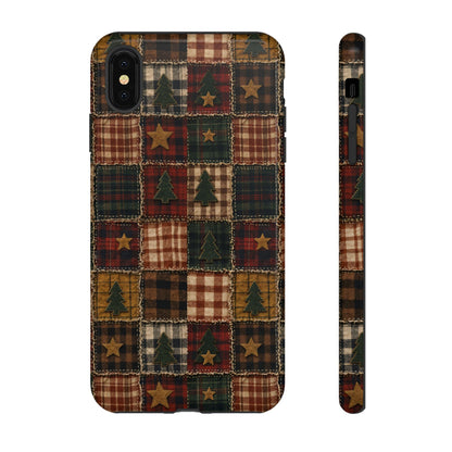 Christmas Rag Quilt Tough Case