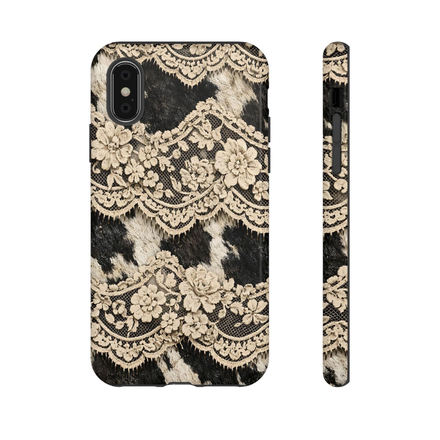 Cowhide Lace Tough Case