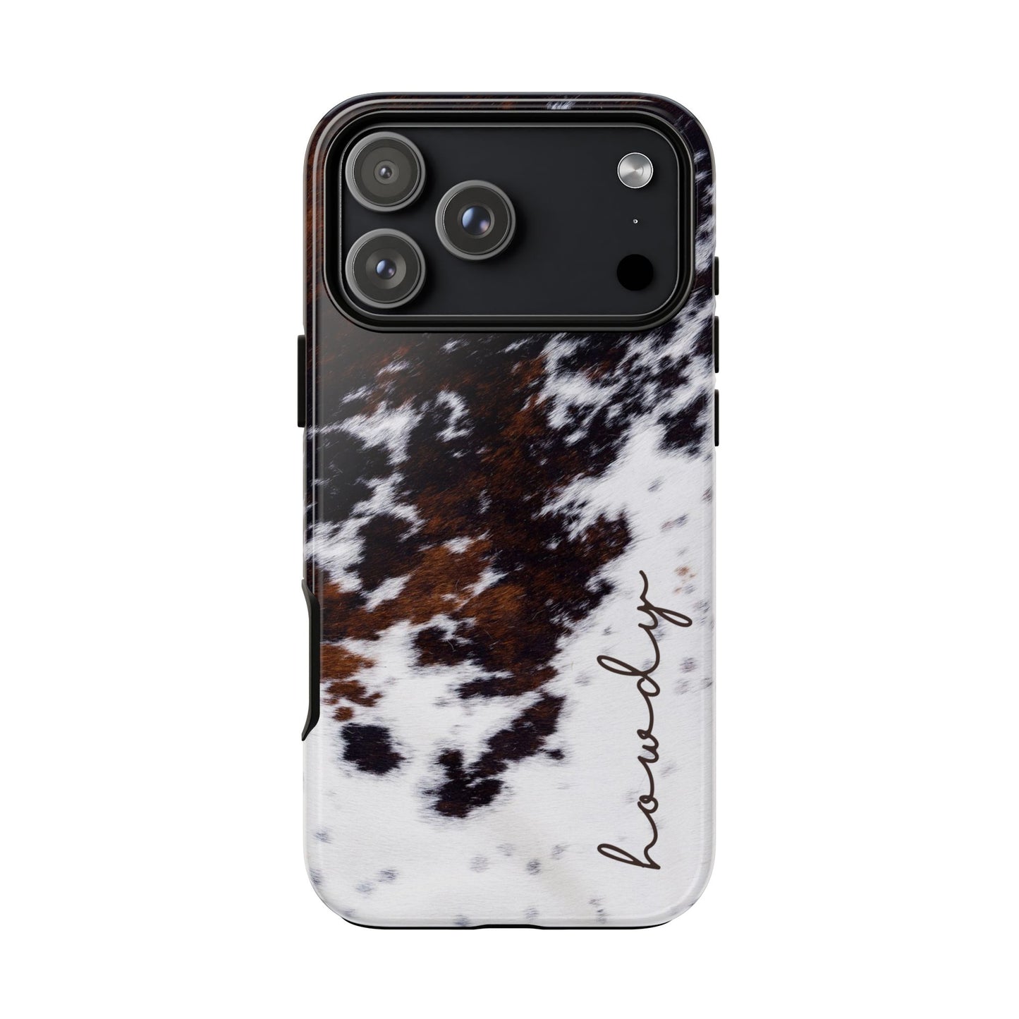Howdy Cowhide Tough Phone Case
