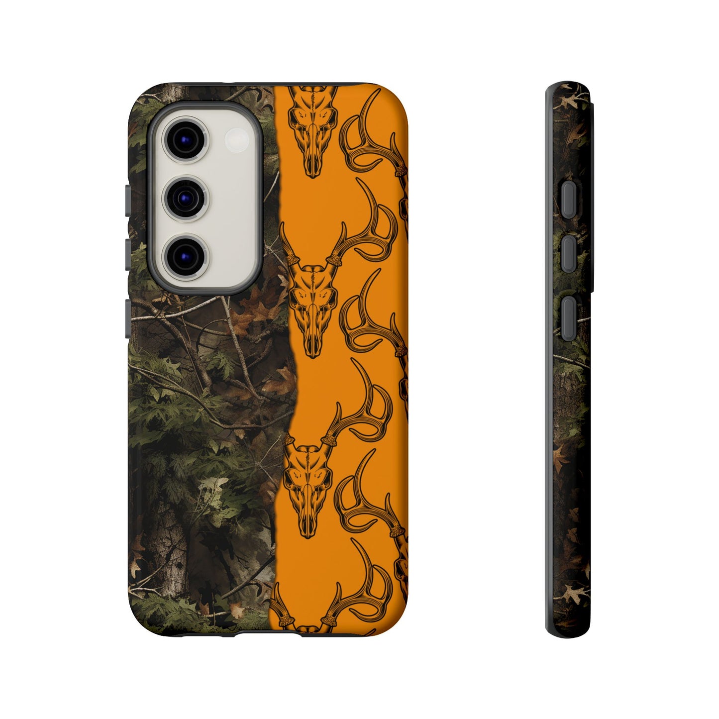 Camo Deer Skulls Orange Tough Case