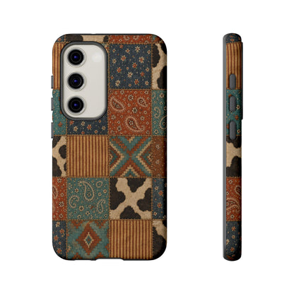 Turquoise Patchwork Tough Case