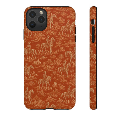 Cowboy Skeleton Toile Tough Case