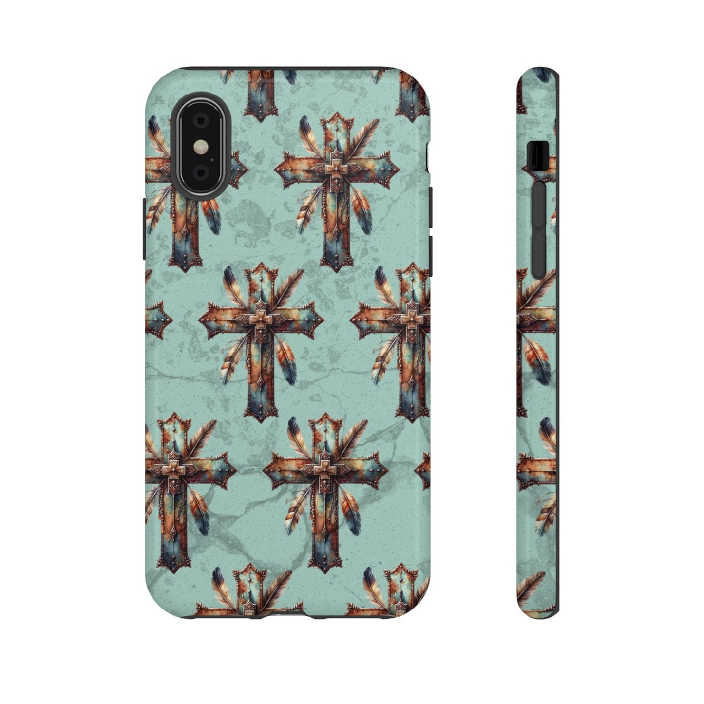 Crosses And Feathers Tough Case