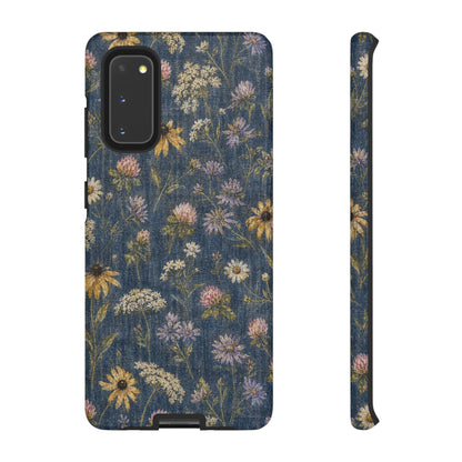 Denim Florals Tough Case