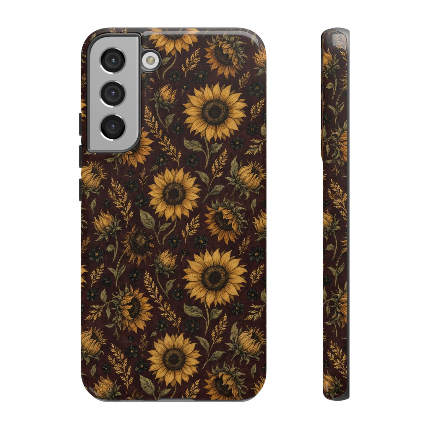 Burgundy Sunflowers Tough Case