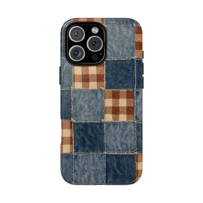 Denim Patchwork Tough Case