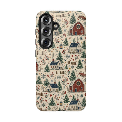 Snowy Farmstead Tough Case