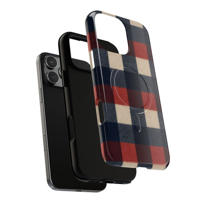 Patriotic Plaid Magnetic Case