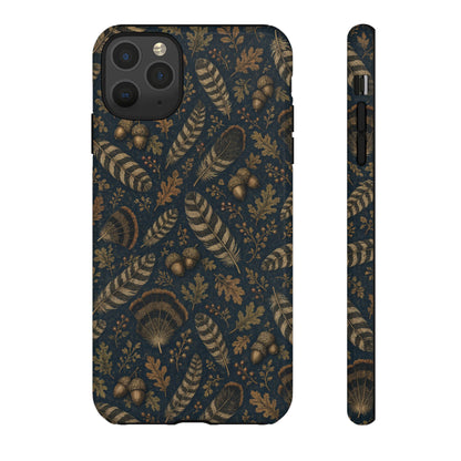 Navy Feathers Tough Case