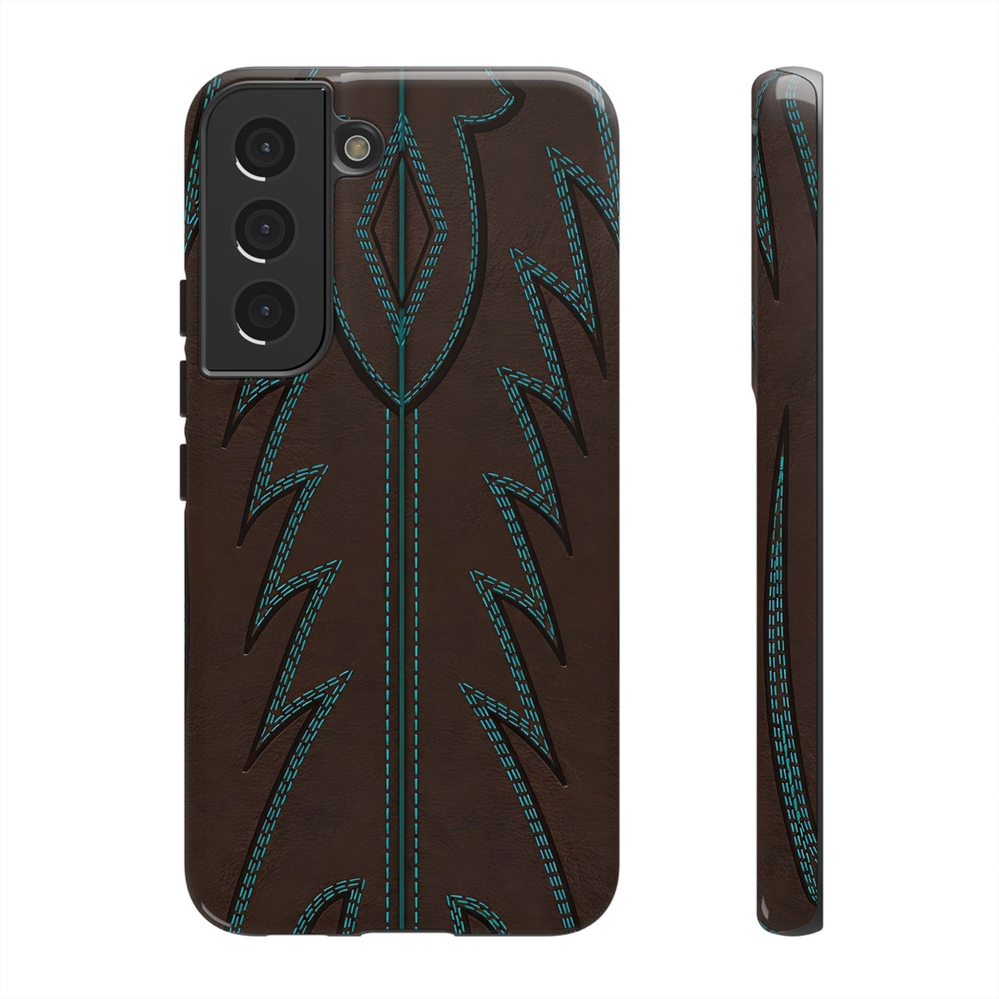 Boot Closeup Brown Turquoise Tough Case