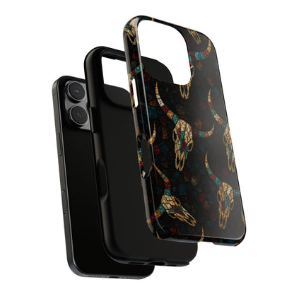 Stained Bull Skull Tough Case