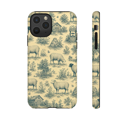 Sheep Toile Tough Case
