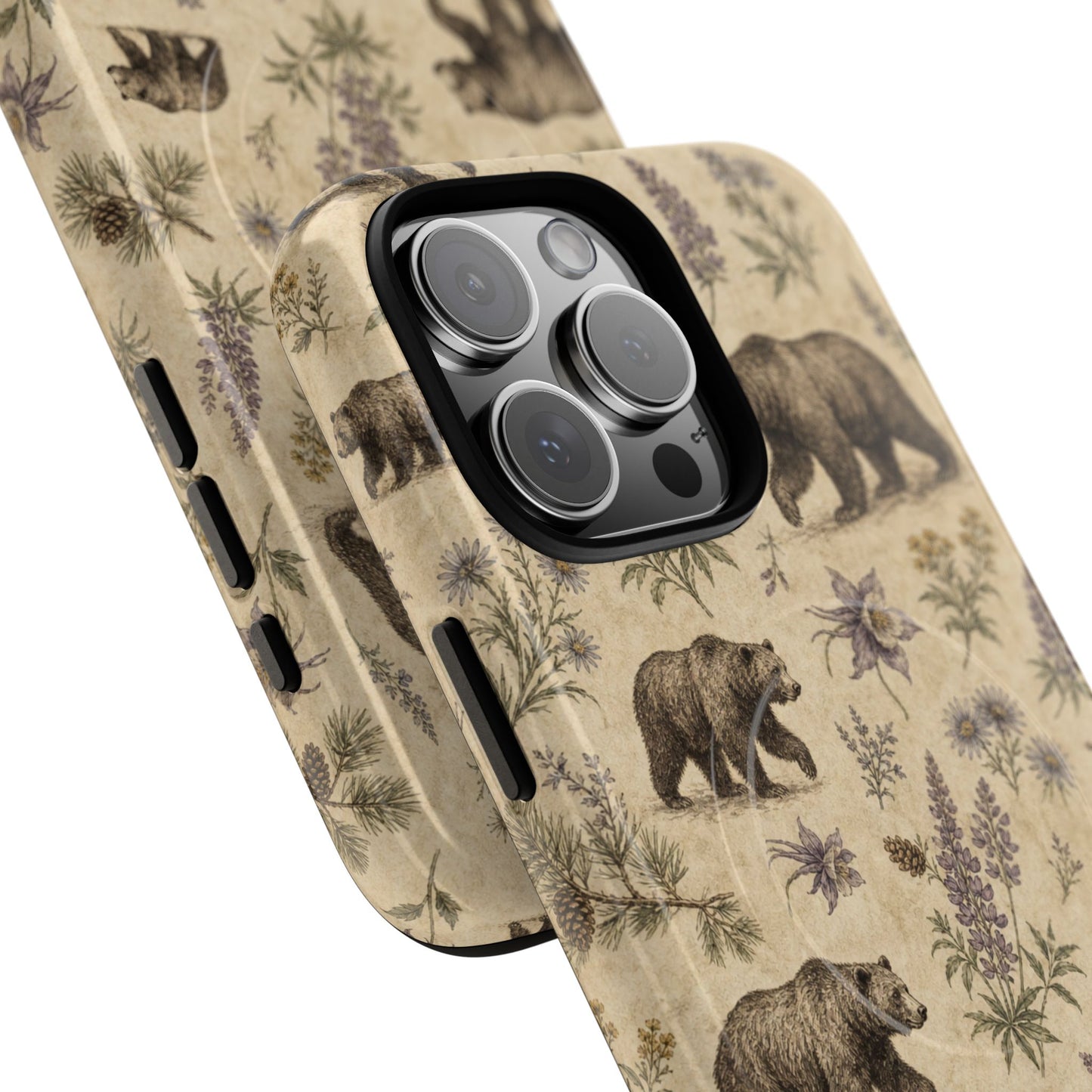 Floral Bear Magnetic Case